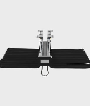 Ruimtebesparende Uittrekbare Broekenhanger voor Kledingkast - Zwart, 22 Hangers
