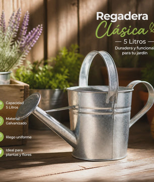 Vintage Gietijzeren Gieter - 2.3L & 5L - Roestvrij & Stijlvol voor Binnen & Buiten Tuinplanten