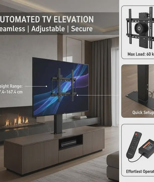 Automatische TV Lift Standaard - In Hoogte Verstelbaar (97.4-167.4 cm), Max. 60 kg
