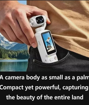 Compacte 4K Action Camera met 180° Roteerbare Lens - Ideaal voor Vlogs, YouTube & TikTok