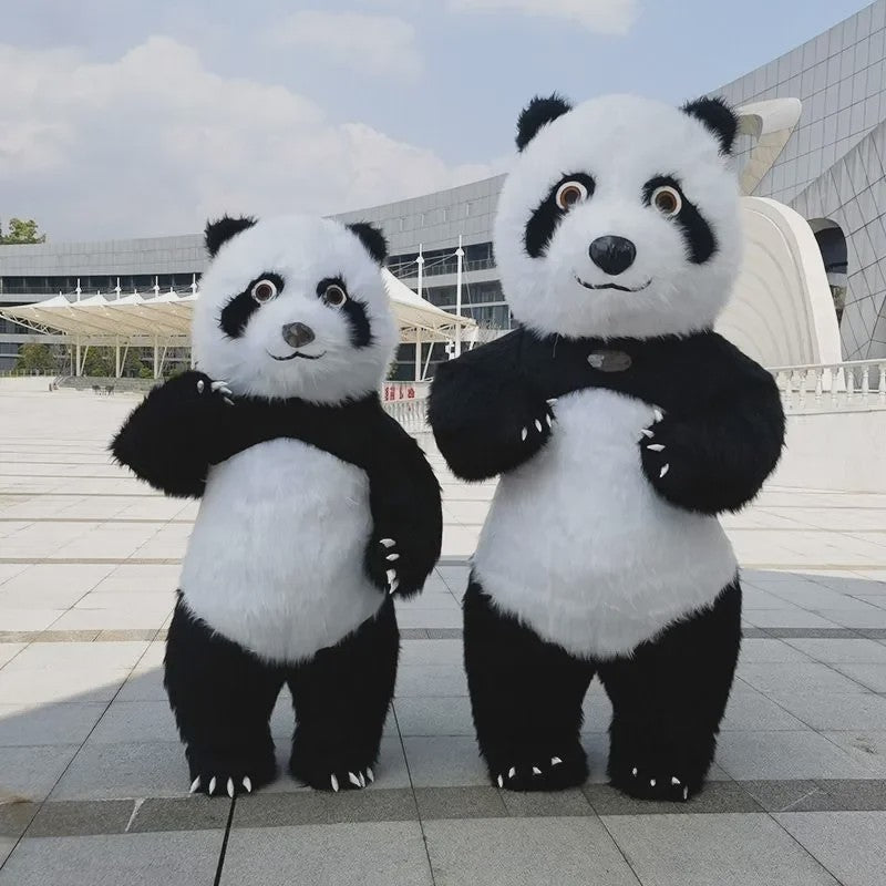 Opblaasbaar Panda Kostuum - Volwassen Maat voor Feestjes, Halloween & Cosplay