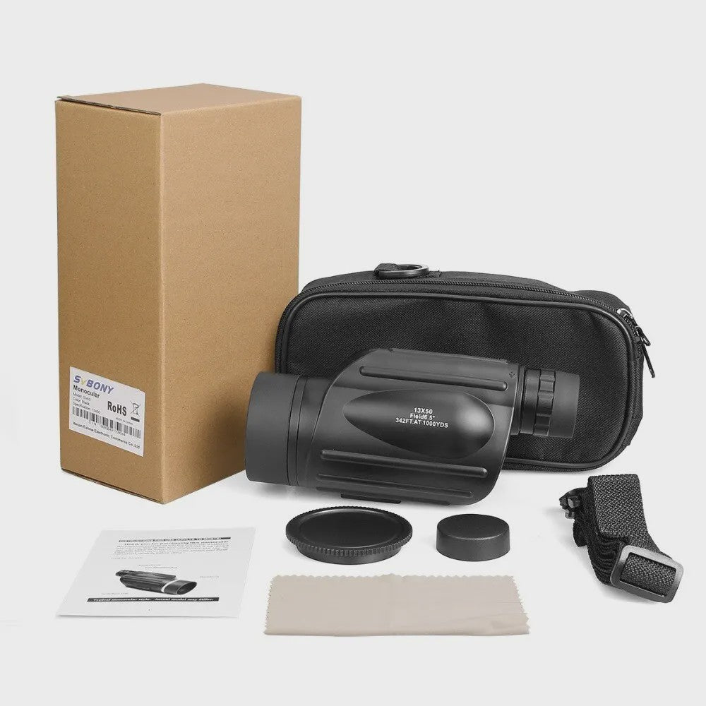 Svbony SV49 Monoculair 13x50 - Krachtig, Waterdicht & Professioneel voor Reizen en Jacht