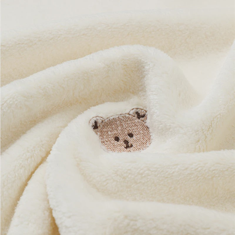 Zachte Baby Deken Fleece - Geboorte Swaddle, Kinderwagen & Ledikant - Antraciet met Sterren