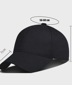 Uniseks Katoenen Baseball Cap met Verstelbare Metalen Gesp - Veel Kleuren