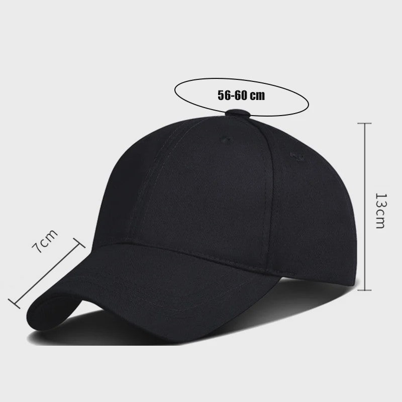 Uniseks Katoenen Baseball Cap met Verstelbare Metalen Gesp - Veel Kleuren