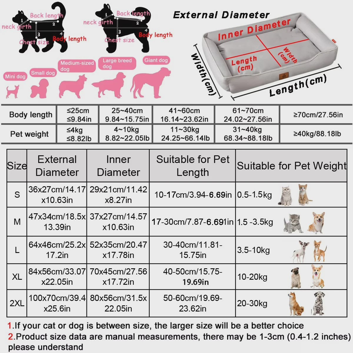 Luxe Vierkante Hondenkussen - Waterdicht & Bite-Resistant - Comfortabel voor Grote Honden en Katten