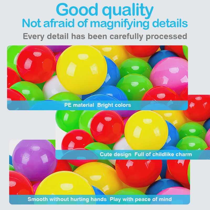 Vrolijke Ocean Ballen Speelgoed - Zachte Plastic Ballen voor Binnen en Buiten Plezier