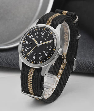 Militado ML07 Vintage Herenhorloge - 36mm Quartz met Bubble Crystal & AR Coating
