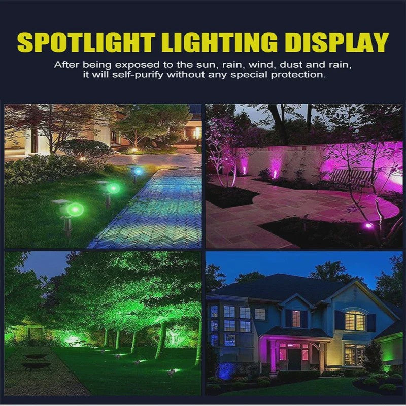 Verstelbare Solar Spotlight 9 LED - Waterdicht IP65 - Tuin, Pad & Muurverlichting