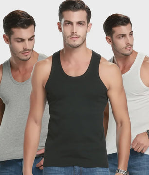 Luxe Heren Tanktop van Ademend Katoen - Zomer & Sport