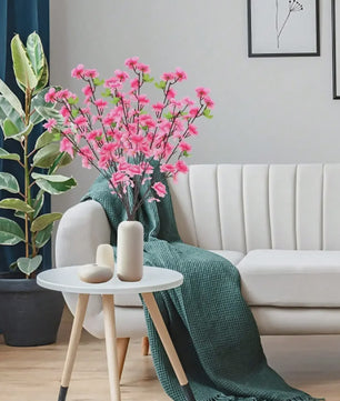 Roze Kunstbloesem Tak - Perzikbloesem & Kersbloesem Decoratie
