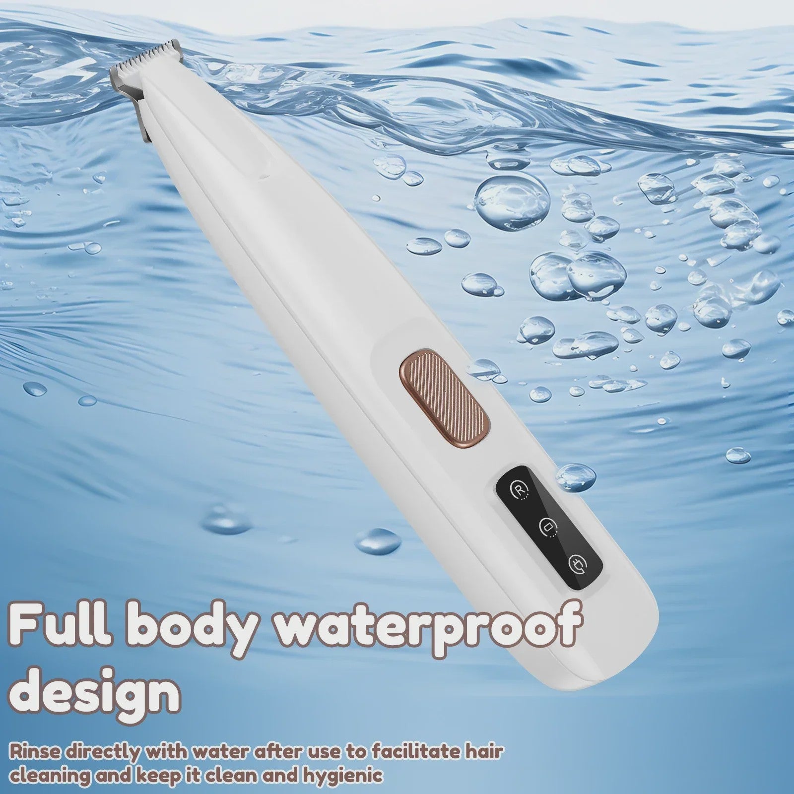 Waterdichte Hondentrimmer met LED Licht - Stille Werking & 18mm Breed Mes