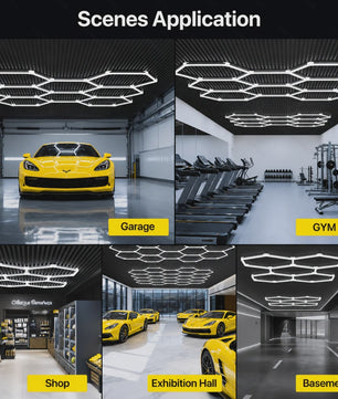 Modulaire Hexagonale LED Plafondlamp - Superhelder 6500K Koel Wit Licht