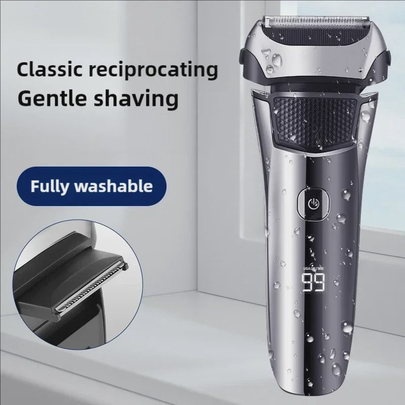 Tinsol FK608 Elektrisch Scheerapparaat Mannen - 3-Mes, Trimmer & Smart Display