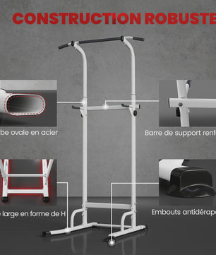 Krachtstation Power Tower: Verstelbaar voor Pull-ups, Dips & Bodybuilding Thuis