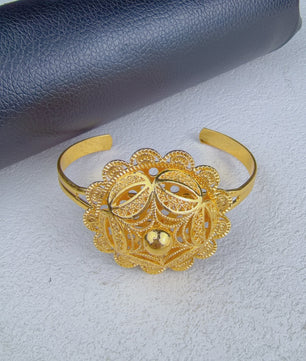 Gouden Sieraden Set Dames 24k Verguld - Afrikaans/Indisch Design met Grote Hanger - Bruiloft & Cadeau