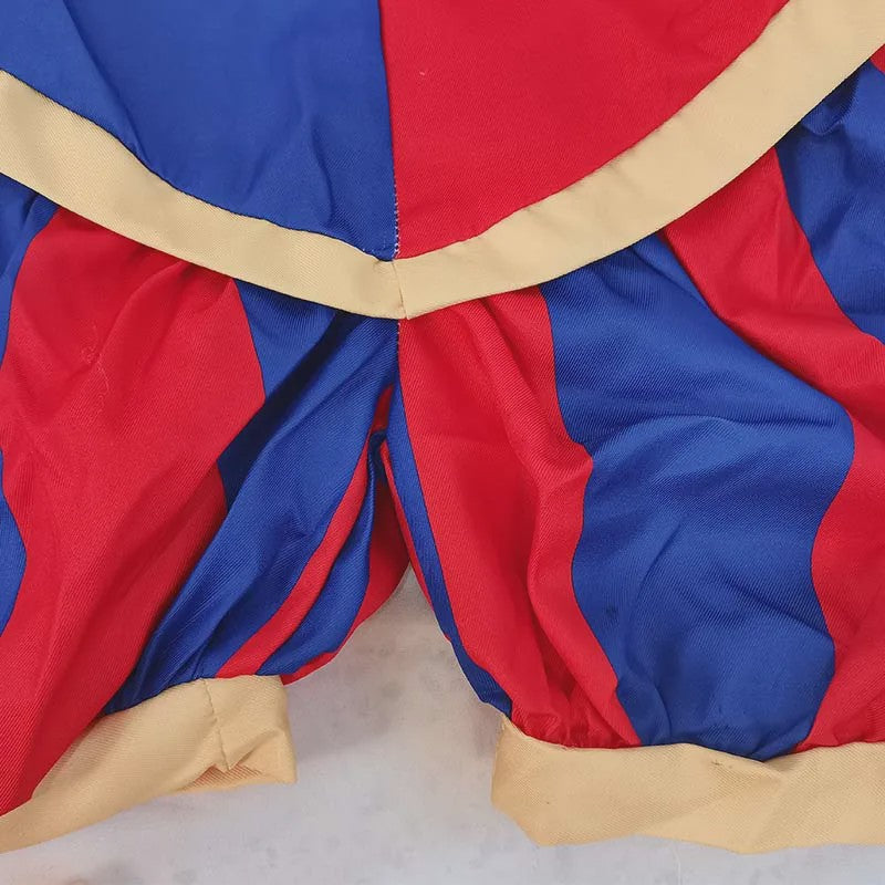 Compleet Circus Pomni Cosplay Kostuum met Hoed & Handschoenen - Kinderen & Volwassenen