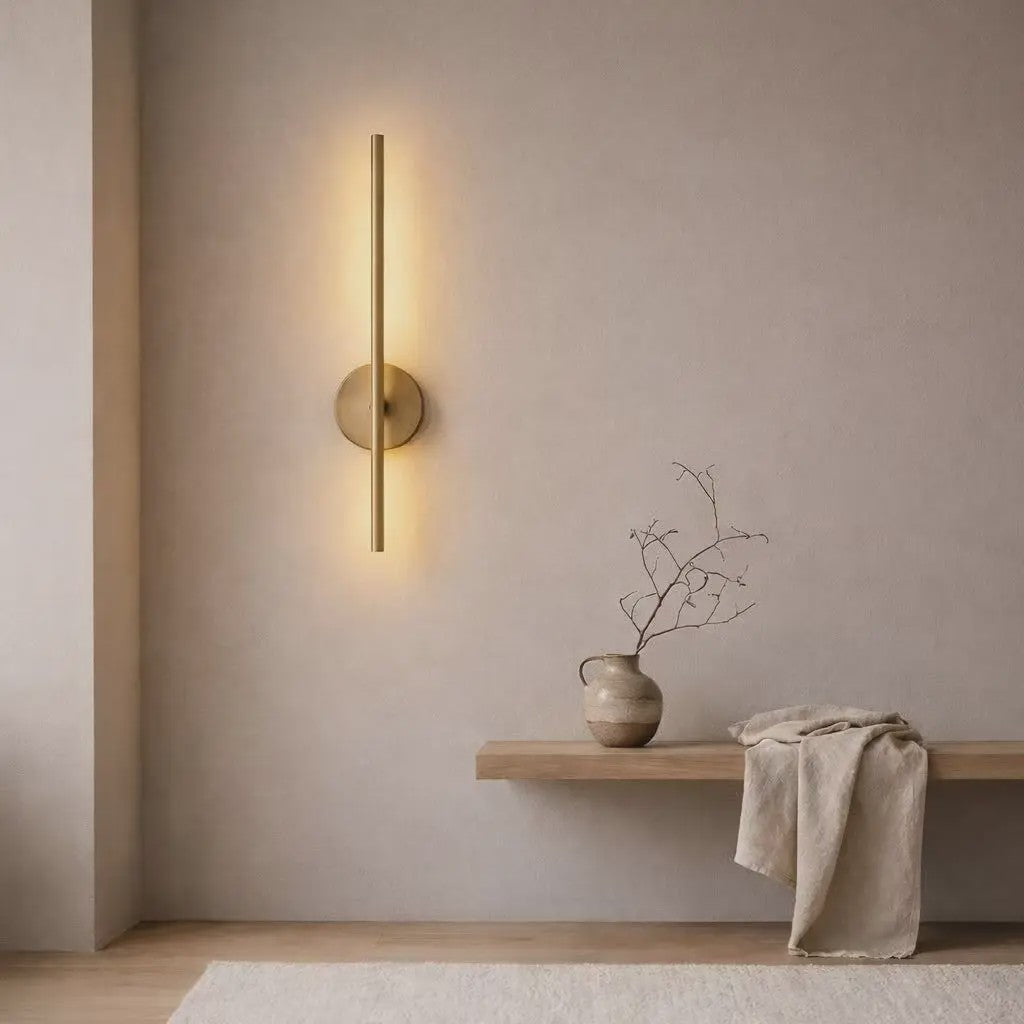 Draadloze Wandlamp Zwart/Goud - Magnetisch Oplaadbaar & Dimbaar