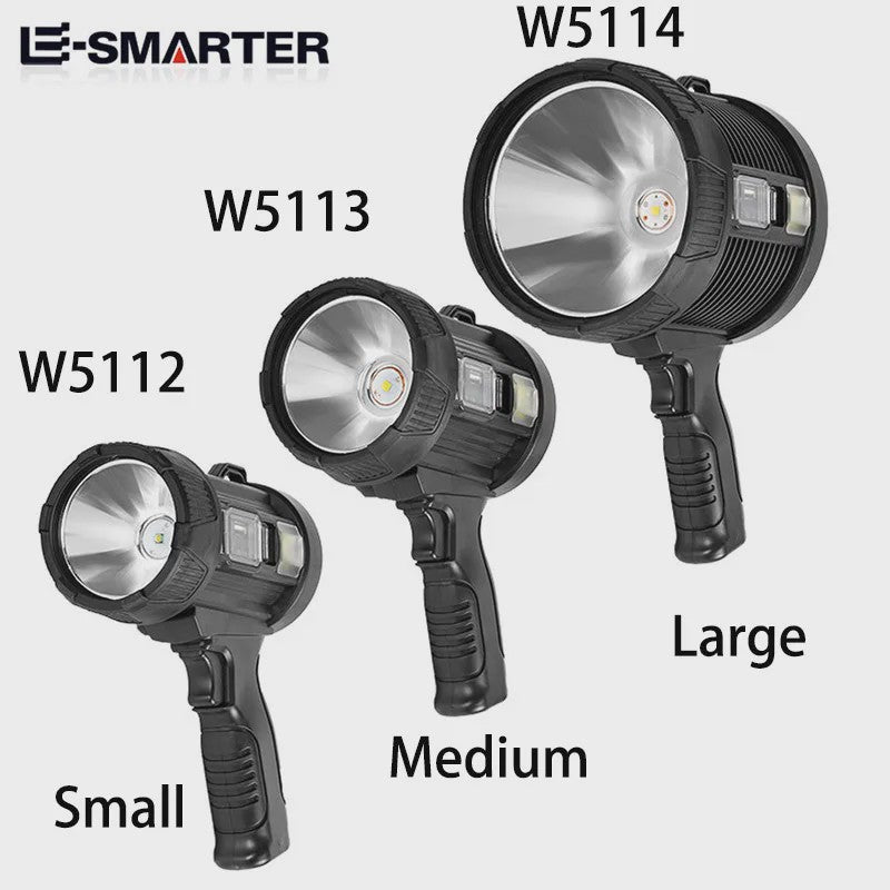 Krachtige Oplaadbare LED Spotlight 900.000 Lumen met Solar & Powerbank Functie