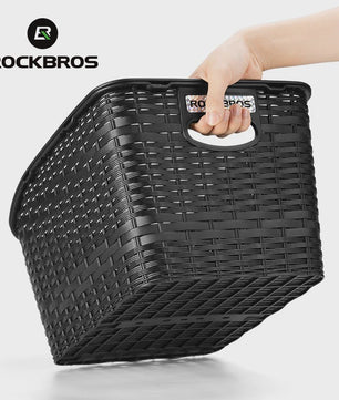 ROCKBROS Fietsmand Achter - Grote Capaciteit met Uitschuifbare Deksel - Zwart