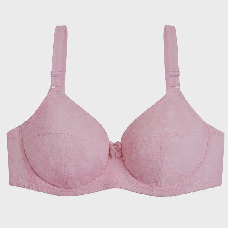 Comfortabele Plus Size BH met Dunne Cups en Bloemenprint - D, E, F Cup Maten