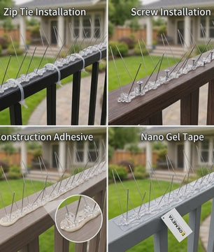 KOKMEYA RVS Vogelprikkers 5M/10M - Flexibele Basis voor Balkon, Dak, Tuin