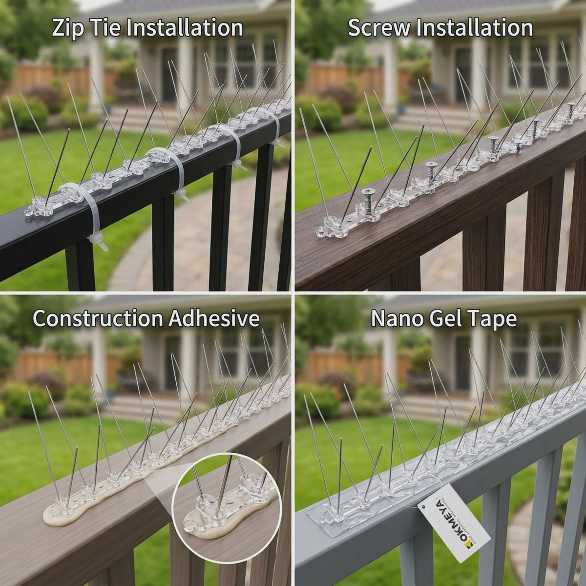 KOKMEYA RVS Vogelprikkers 5M/10M - Flexibele Basis voor Balkon, Dak, Tuin
