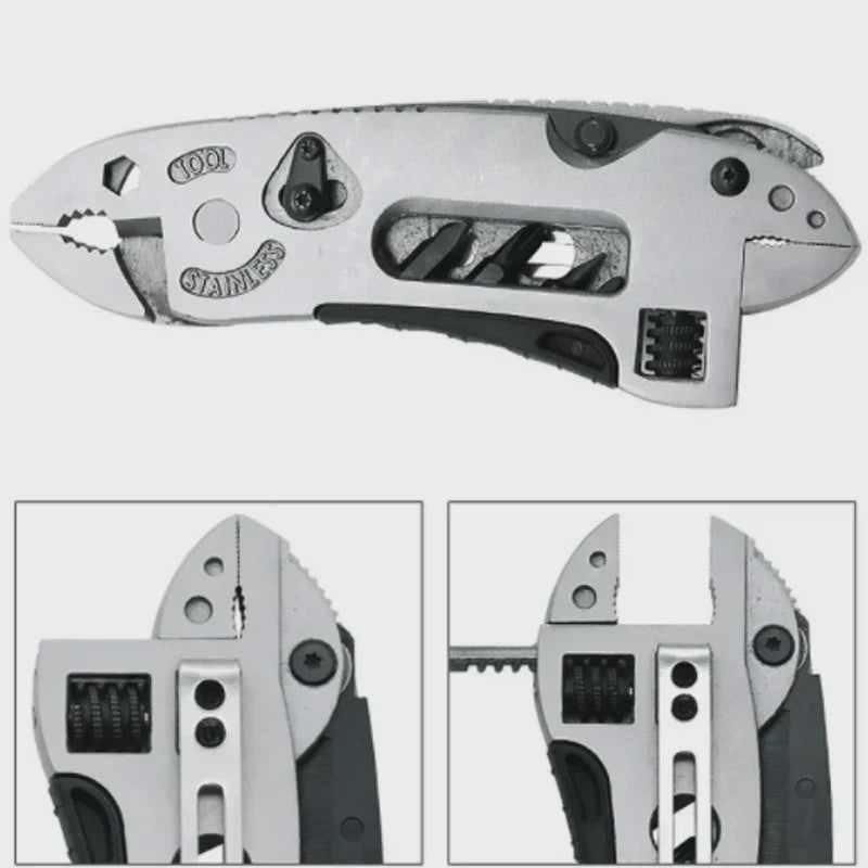Multitool Zakmes Tang Schroevendraaierset Verstelbare Sleutel - Outdoor & Survival Gereedschap