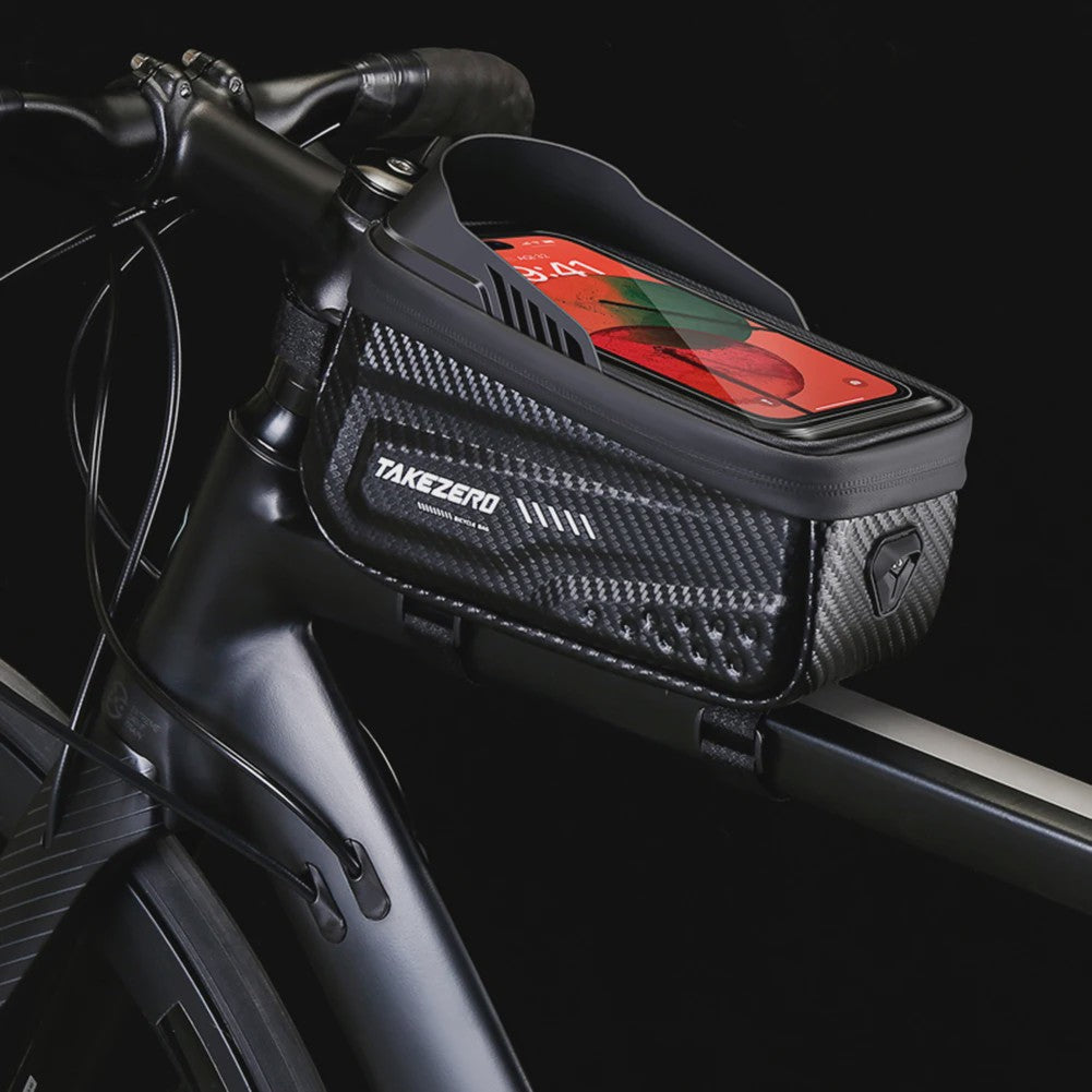 Bicycle Bag Waterproof Touch Screen Cycling Bag Bicycle Front Cell Phone Holder Bag 4.7-6.8 inch Phone Case Bike Accessories