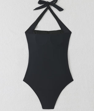 Dames Halter Nek Tankini Badpak met Push-Up en Tummy Control - Zomer Strandkleding