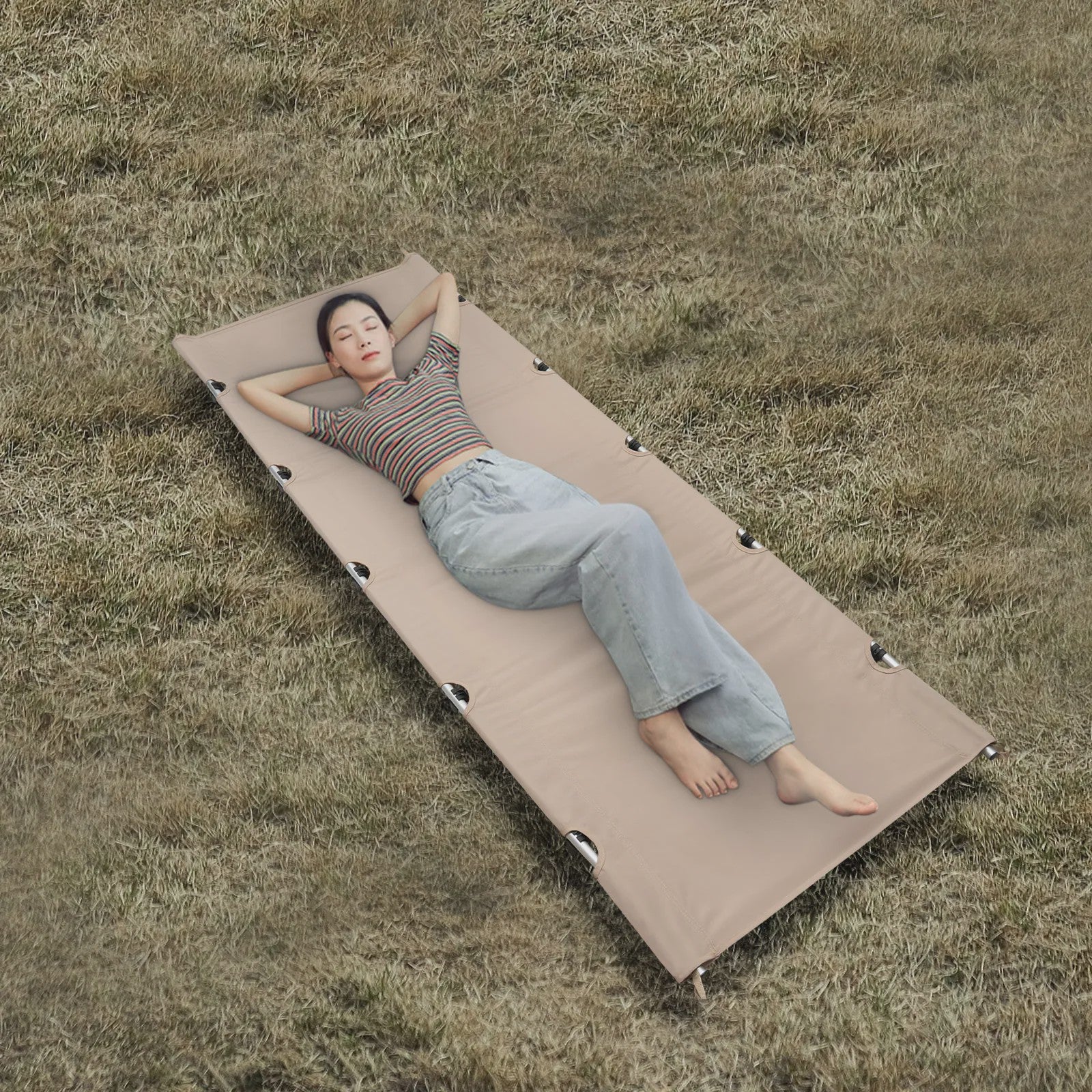 Ultralichte Opvouwbare Camping Cot - Draagbaar Bed met 150kg Capaciteit voor Buitenactiviteiten