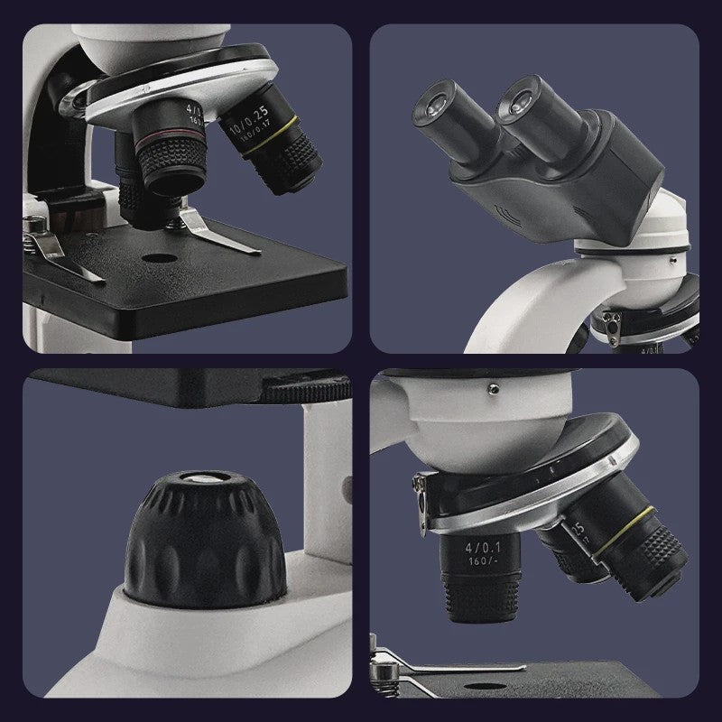 HD Binoculair Microscoop: Krachtig & Veelzijdig voor Studenten, Kinderen & Laboratorium