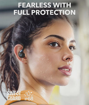 Soundcore Sport X20 Draadloze Oordopjes met Flexibele Oorhaken en Noise Cancelling