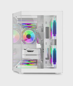 Power Train Star Realm PC Behuizing: Panoramisch Glas & 240mm Waterkoeling