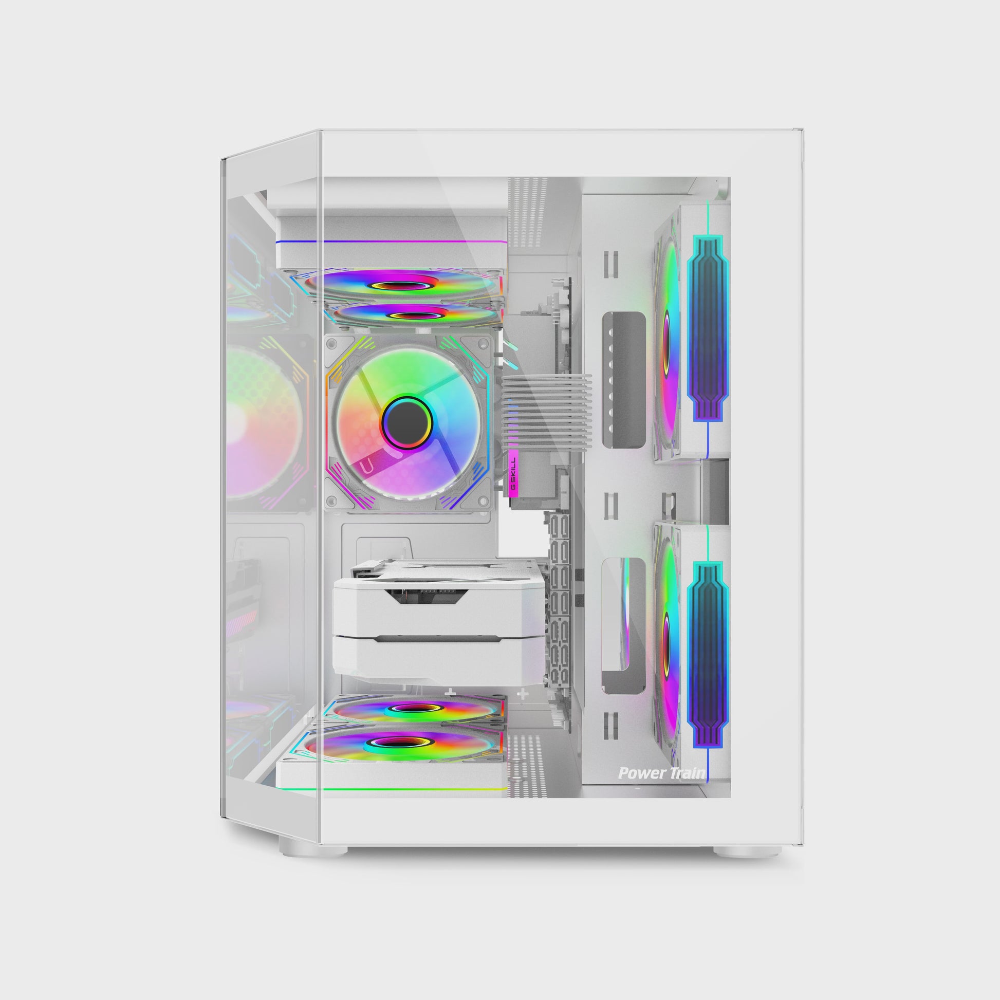 Power Train Star Realm PC Behuizing: Panoramisch Glas & 240mm Waterkoeling