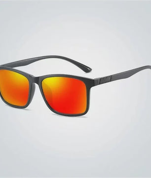 UV400 Zonnebril Heren Dames - Stijlvolle Square Zonnebril voor Fietsen, Rijden & Vissen - Luxe Designer Look