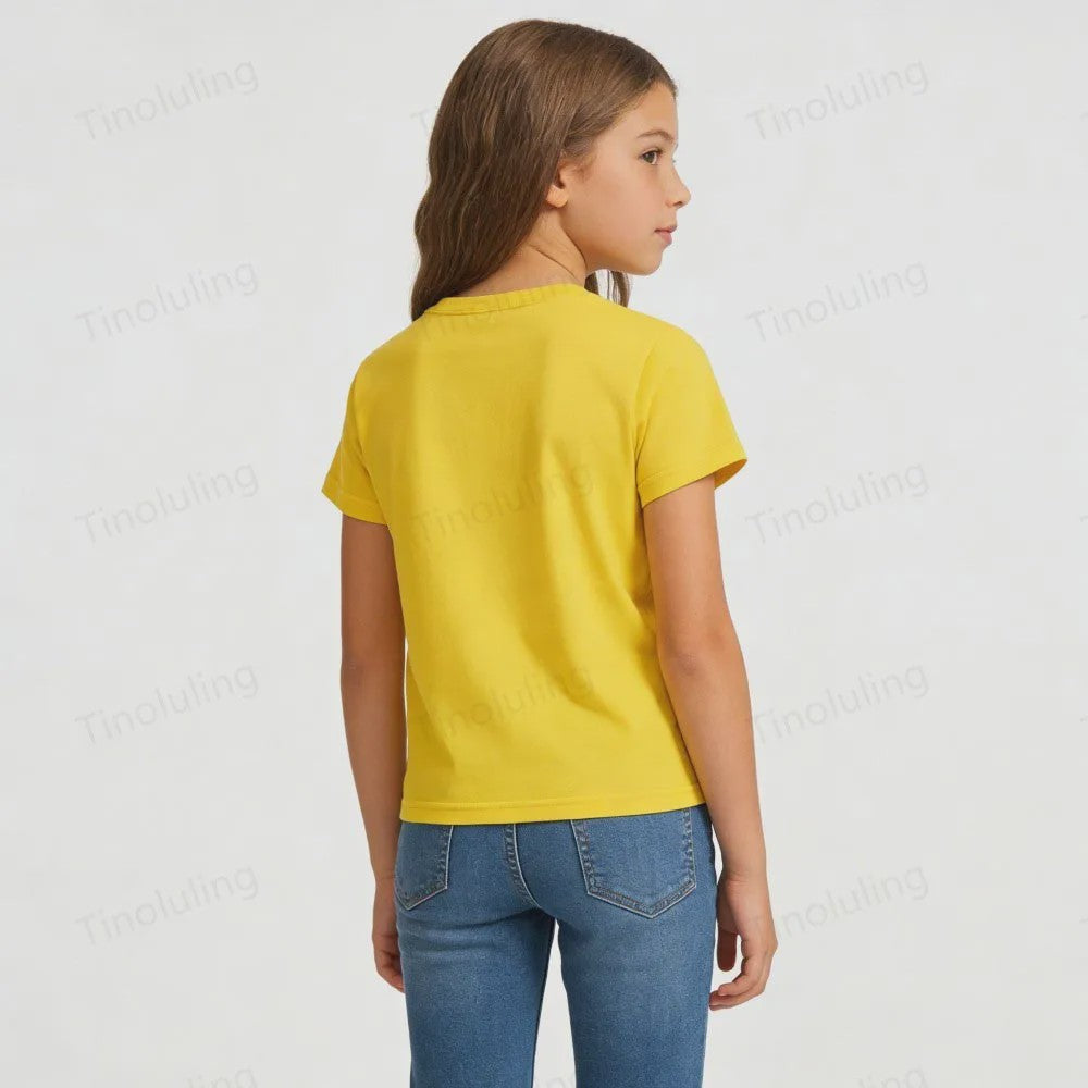 Basic Katoenen T-shirt voor Kinderen & Baby's - Jongens & Meisjes - Wit & Roze - Maten 1 t/m 14 Jaar