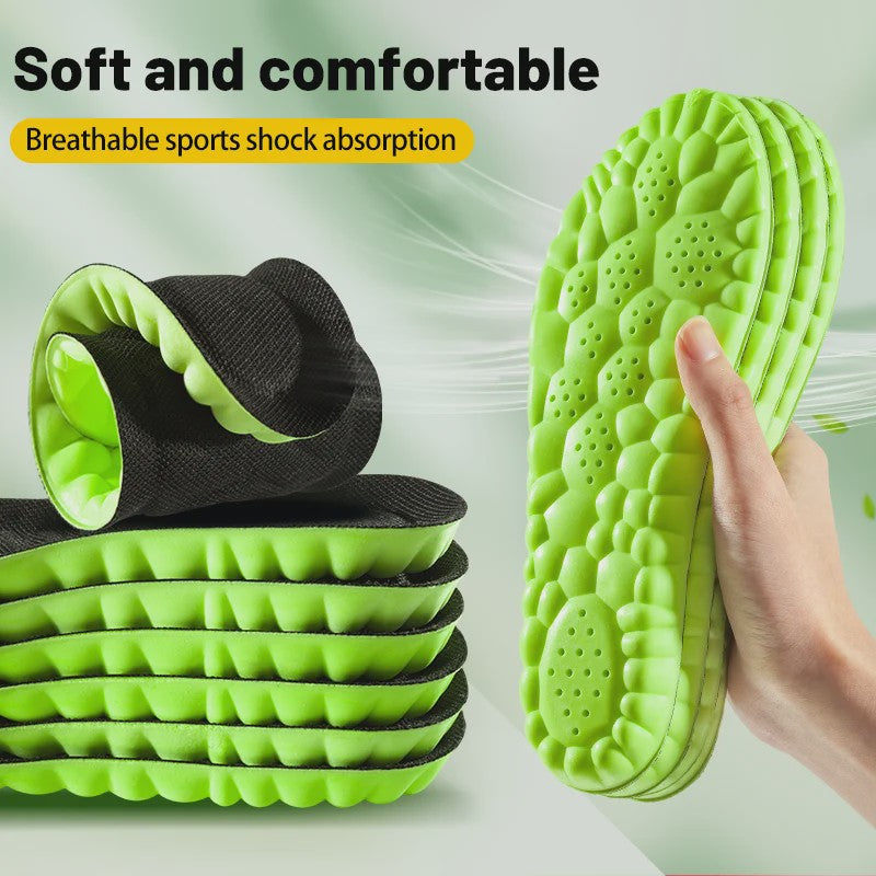 4D Super Zachte Sportzooltjes - Schokabsorberend & Arch Support