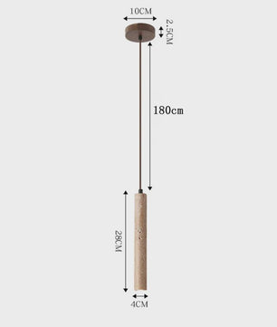 Retro Travertin Hanglamp - Sfeervolle Verlichting voor Slaapkamer, Woonkamer & Bar
