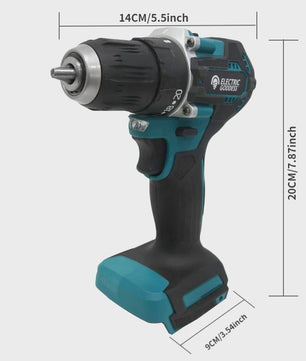 Krachtige Brushless Accuboormachine 1700 RPM - 10mm Klauw - Compatibel met Makita 18V Accu