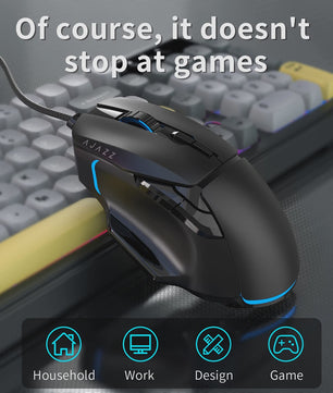 AJAZZ AT120 Gaming Set: Toetsenbord, Muis & Headset - 3-in-1 USB Peripherals