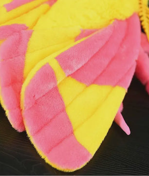 Kawaii Pluche Rose Maple Moth Pop - Schattig Insect Speelgoed Cadeau