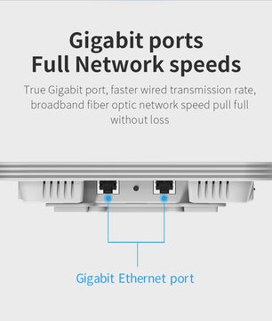 COMFAST WiFi6 Access Point AX3000 - Gigabit PoE, Dual-Band 2.4/5.8GHz, Roaming & Dekking