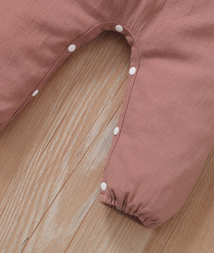 Schattige Baby Bodysuit met Bloemenprint en Lange Mouwen - 0-18 Maanden