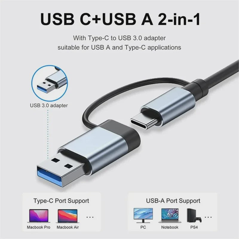 Universele USB-C Hub Docking Station met Thunderbolt 3, 4K HDMI & PD Opladen