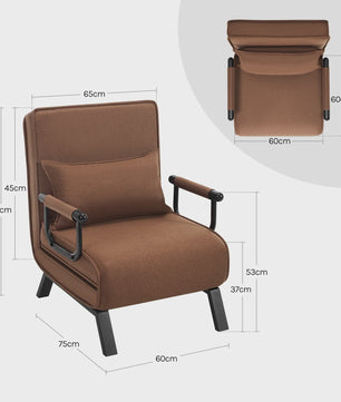 Multifunctionele 3-in-1 Sofa Bed: Klapstoel, Fauteuil en Gastenbed in één. Comfortabel en Stijlvol voor Elk Interieur.