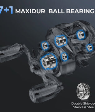 KastKing Spartacus II Plus Baitcasting Reel - Ultralicht 170g, 8.0:1 Ratio, 8KG Max Drag