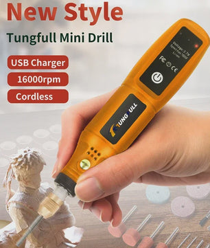 Draadloze Mini Rotary Tool: USB Oplaadbare Boor & Polijstmachine voor DIY Projecten