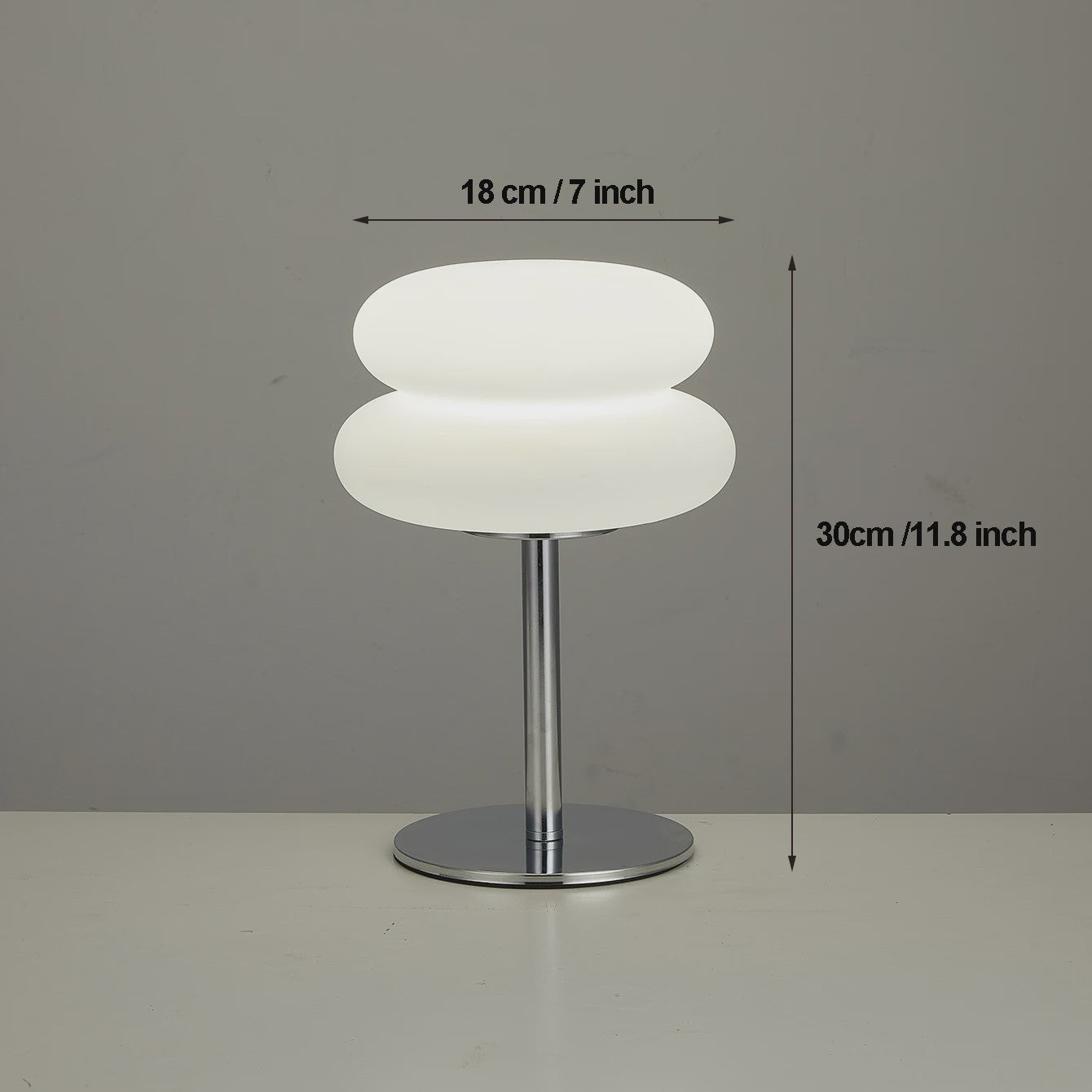 Nordic Mushroom Tafellamp - Bauhaus Design met 9-Niveaus Dimbaar Sfeerlicht