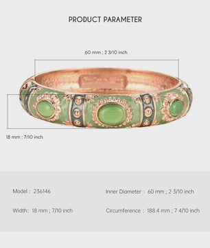 Bohemian Emaille Armband Dames - Kleurrijke Cloisonné Bangle met Indiaas Design